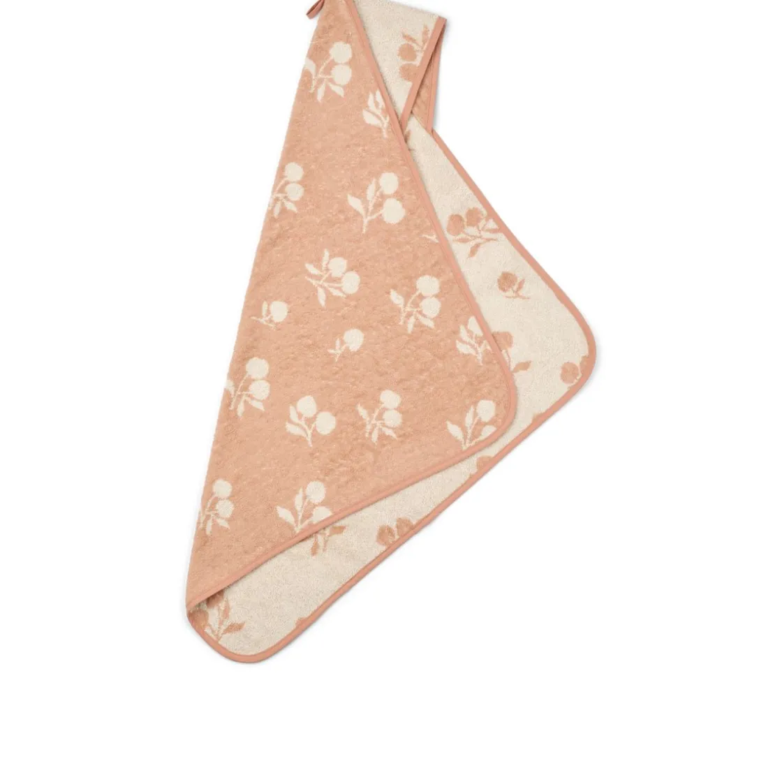 Liewood Alba Babyhandtuch mit Kapuze Peach / Sea shell New