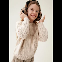 Liewood ALBERO Fleece-Ohrenwärmer Mega leo / Oat mix