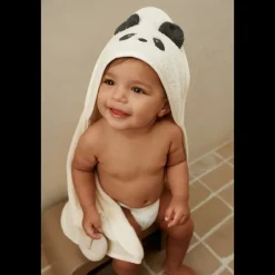 Liewood Albert Babyhandtuch mit Kapuze Panda creme de la creme Hot