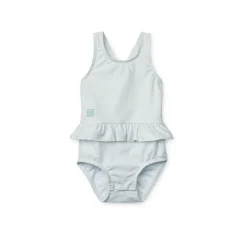Liewood AMINA Streifen Baby Badeanzug Y/D stripe Pure sky / Creme de la creme New