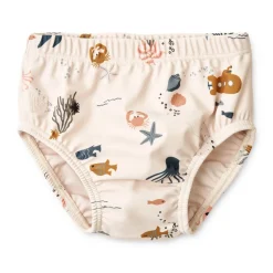 Liewood ANTHONY Baby Schwimmhose Sea creature / Sandy Hot