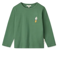 Liewood APIA Langarm T-Shirt Love my planet / Dusty ivy multi mix Outlet