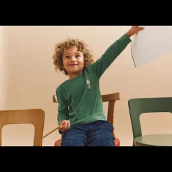 Liewood APIA Langarm T-Shirt Love my planet / Dusty ivy multi mix Outlet