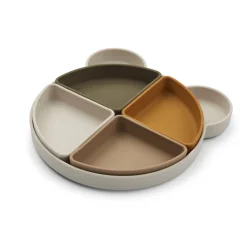 Liewood Arne unterteilter Teller Mr bear sandy multi mix Sale