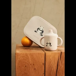 Liewood ARTHUR Lunchbox Panda / Sandy / dark grey Discount