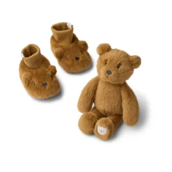 Liewood BASIM Plüsch-Baby-Geschenkset Golden caramel Hot