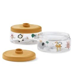 Liewood DOMINIQUE Baby-Aufbewahrungsboxen 500 ml Around the world / Sandy Clearance