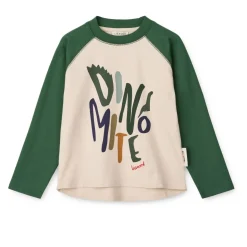 Liewood ELLINGTON Langarm-T-Shirt Dinomite / Garden green / Sandy Discount
