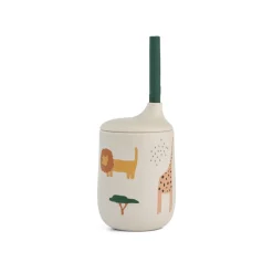 Liewood ELLIS Bedruckter Trinkbecher Safari sandy mix