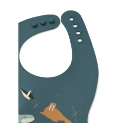 Liewood EMBER Bedruckte Lätzchen, 2er-Pack Arctic Sea /Ocean view New