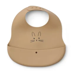 Liewood EMBER Bedruckte Lätzchen, 2er-Pack Rabbit Sandy / Oat