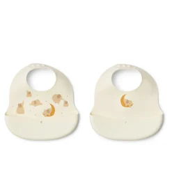 Liewood EMBER Bedruckte Lätzchen, 2er-Pack Elephant / Creme de la creme Online