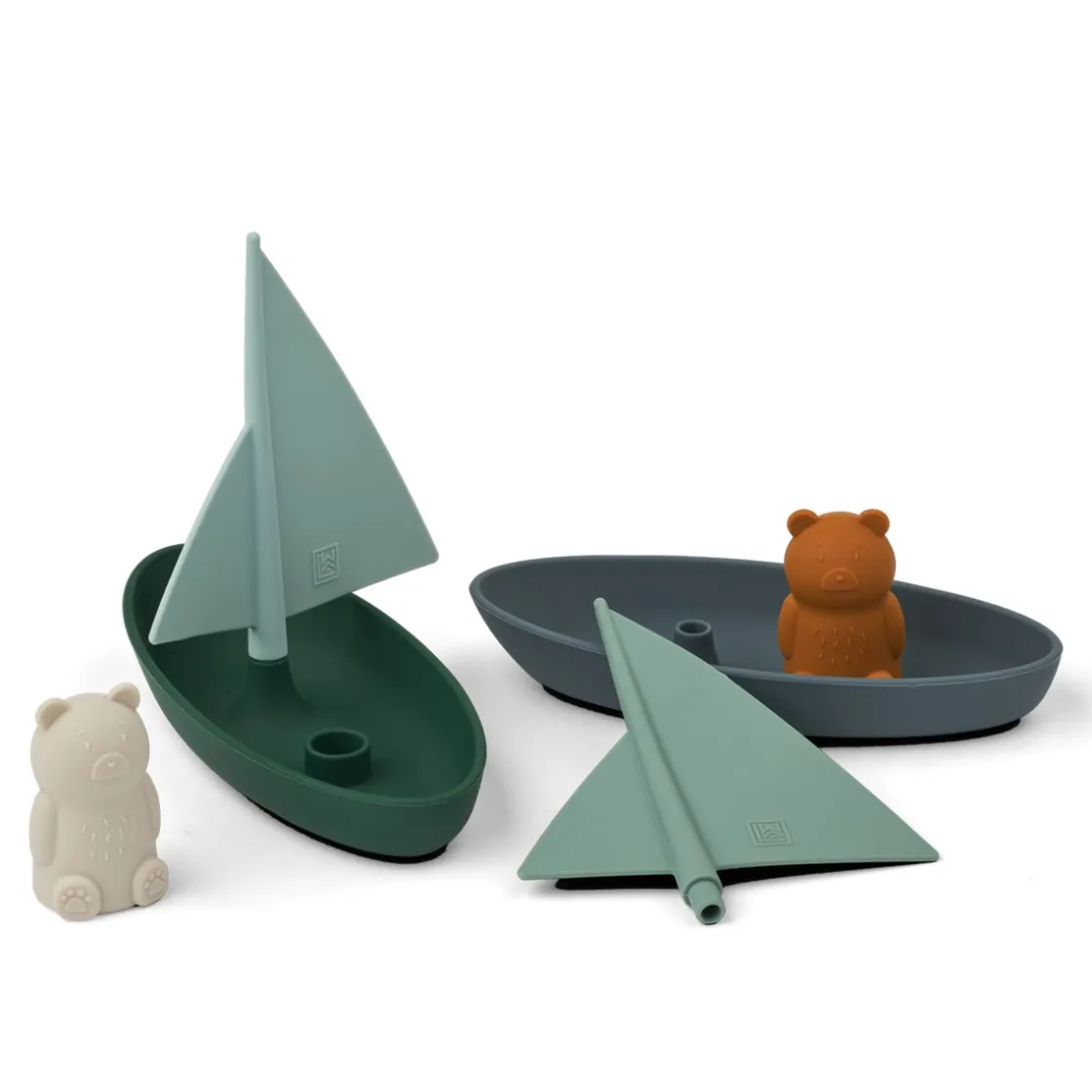 Liewood Ensley Spielzeugboote – 2er-Pack Whale blue multi mix New