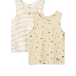Liewood FARIS Tank Top 2er-Pack Mini peach sea shell / stripe mix Discount
