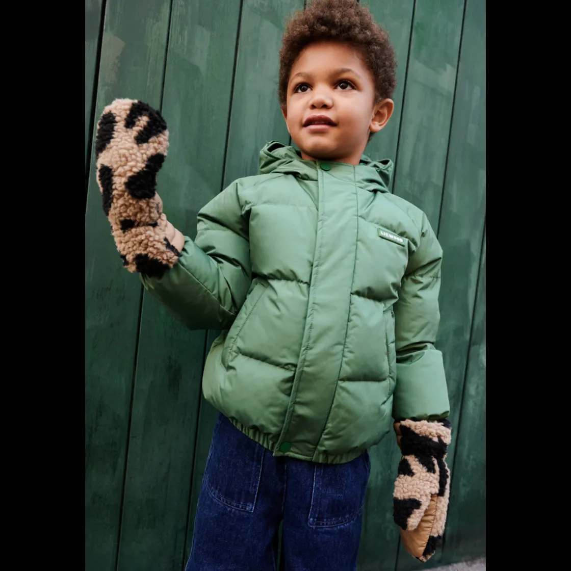 Liewood Grethe Handschuhe Mega leo / Oat mix Hot