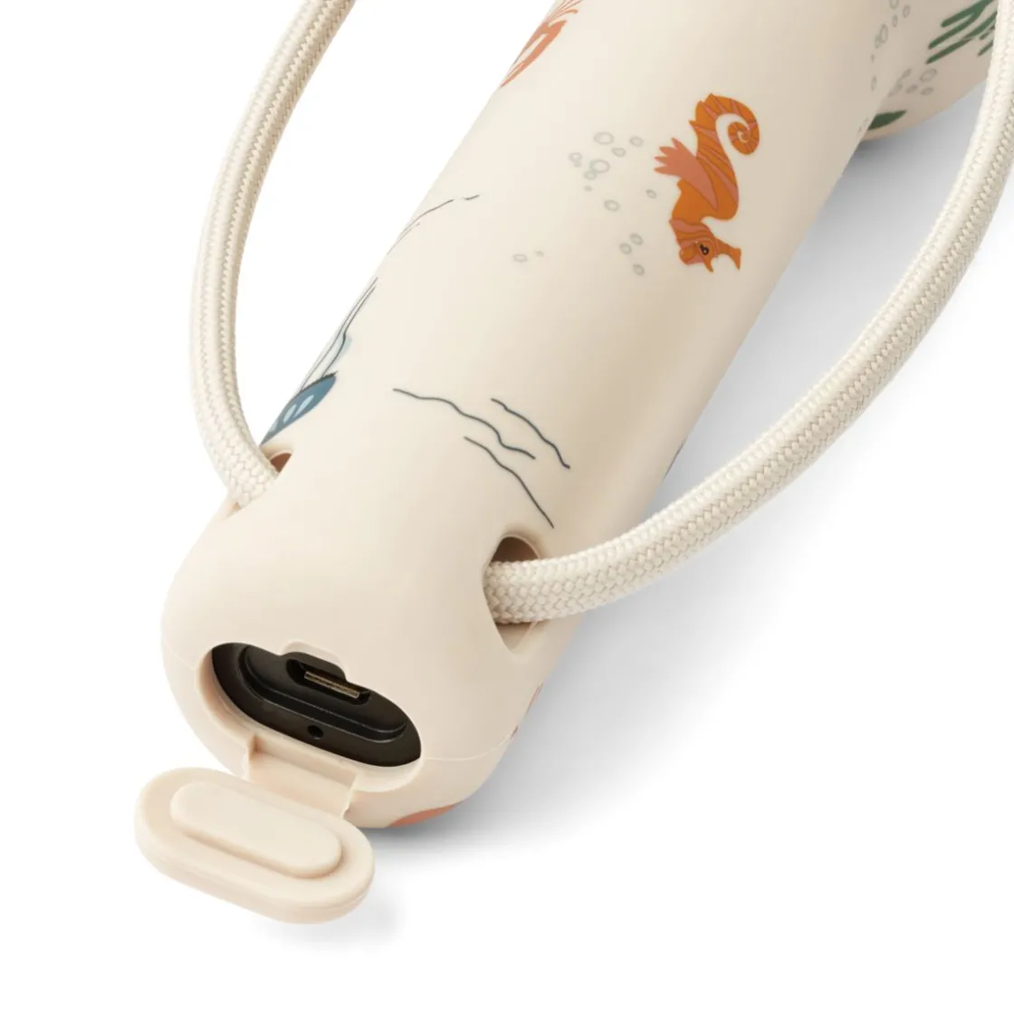 Liewood Gry Silikontaschenlampe mit Print Sea creature / Sandy Best