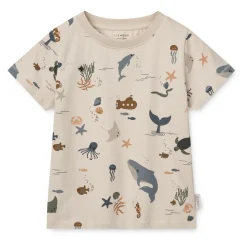 Liewood ILFORD Bedrucktes Pyjama-Set Sea creature / Sandy Best