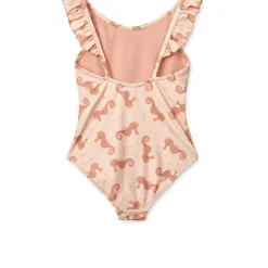 Liewood Kallie Badeanzug mit Print und Rüschen Seahorse / Apple blossom