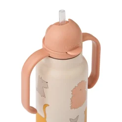 Liewood KIMMIE Bedruckte Flasche 250 ml Cats and Dogs / Sandy Outlet