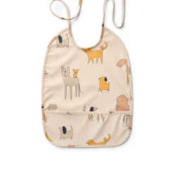 Liewood Lai Lätzchen Cats and Dogs / Sandy Hot