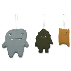 Liewood Leonardo Wanddekoration 3er-Pack Monsters blue mix Discount