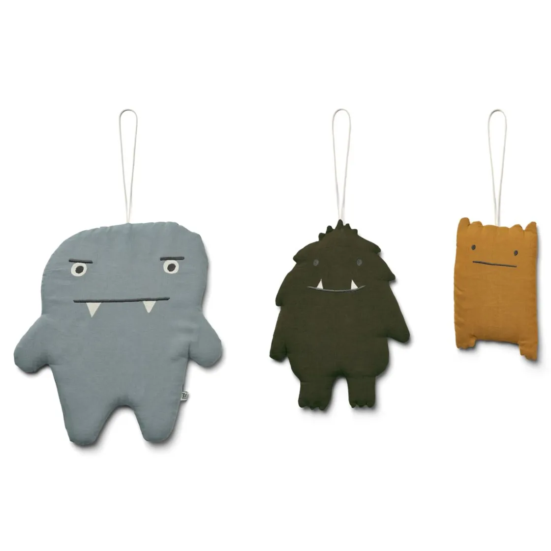 Liewood Leonardo Wanddekoration 3er-Pack Monsters blue mix Discount