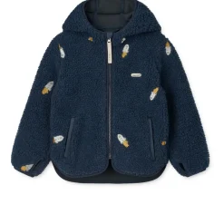 Liewood MARA Fleecejacke Rocket / Classic navy / Embroidery Hot