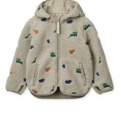 Liewood MARA Fleecejacke Dinosaur / Mist embroidery New