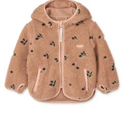 Liewood Mara Fleecejacke mit Ohren Berry / Pale tuscany / Embroidery Best