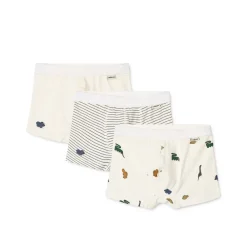 Liewood MARVIN Boxershorts 3er-Pack Mini dinosaurs crememix New