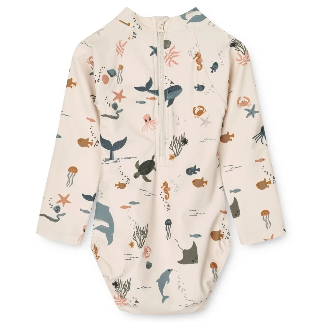 Liewood Maxime Baby-Badeanzug Sea creature / Sandy Outlet
