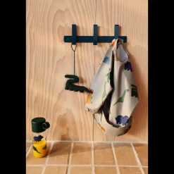 Liewood MERLE Bedrucktes Ärmellätzchen Dinosaurs / Mist Hot