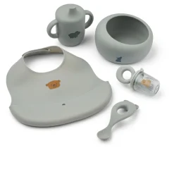 Liewood MILEAH Baby-Geschirr-Set Dove blue New