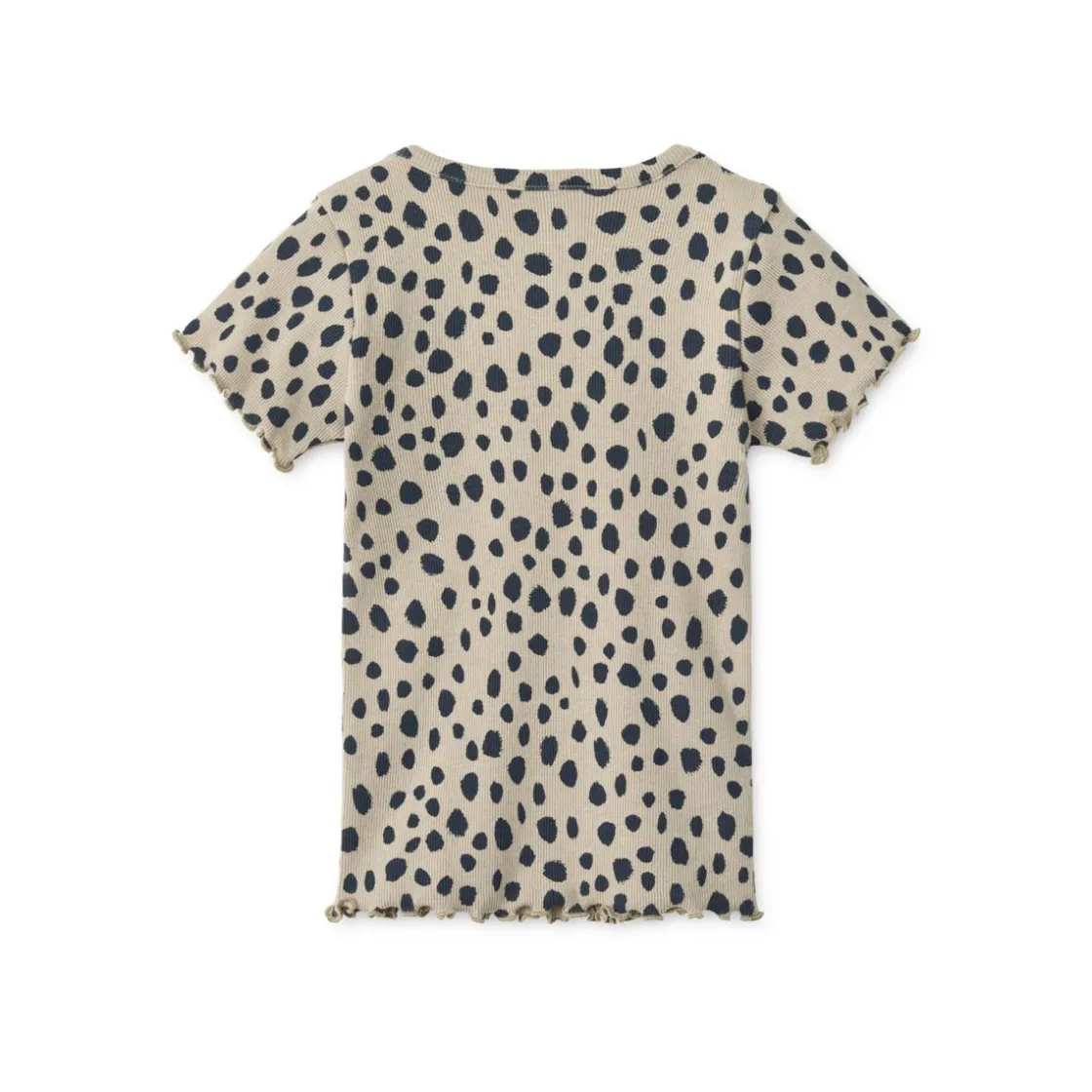 Liewood Nieve Geripptes T-Shirt Leo spots / Mist Outlet
