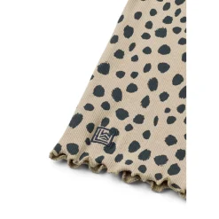 Liewood NIEVE Langarm-T-Shirt aus Ripp Leo spots / Mist Best