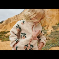 Liewood Nolan Fleecejacke Peach / Sea shell Hot