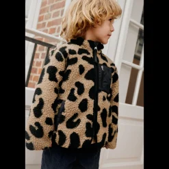 Liewood Nolan Fleecejacke Mega leo / Oat mix Hot