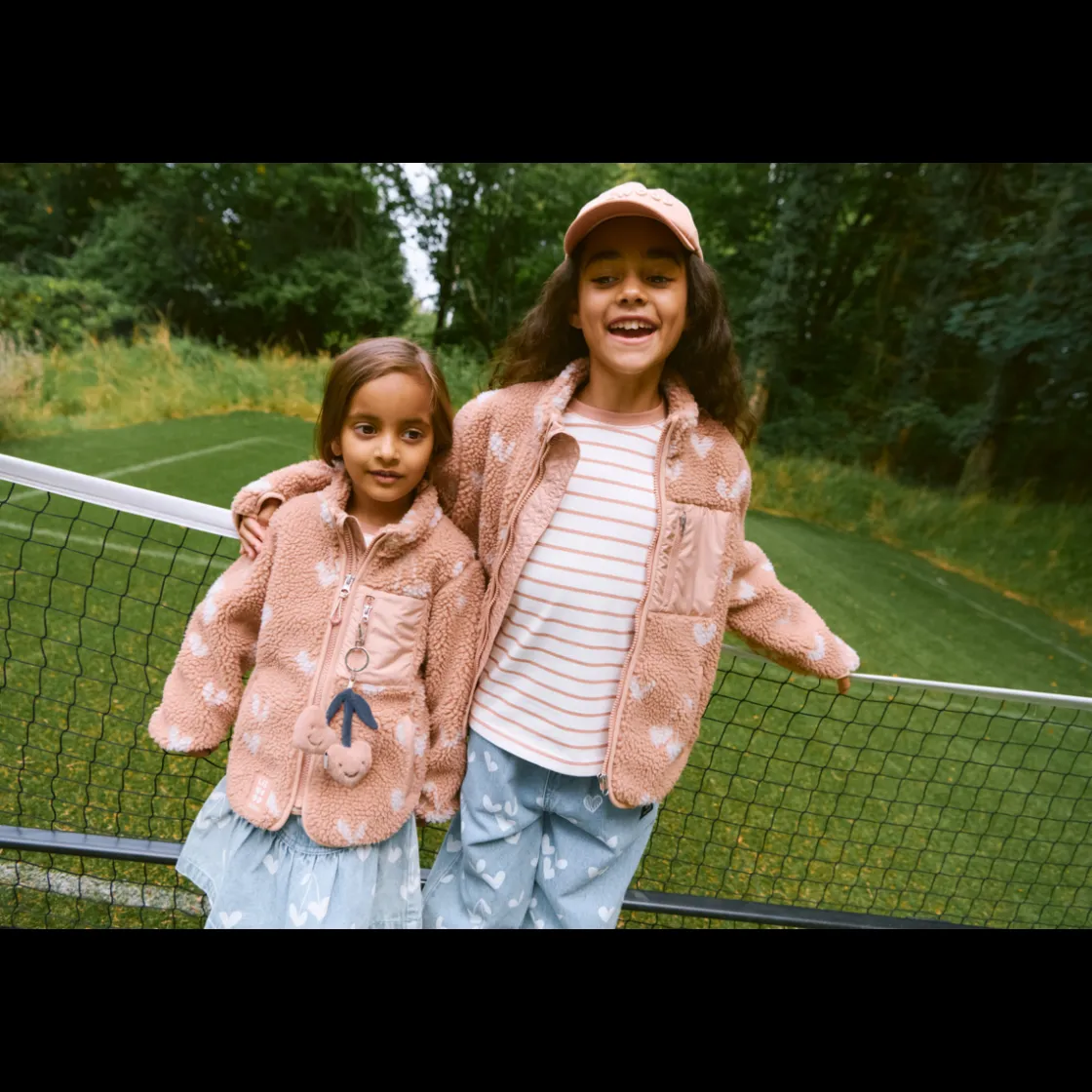 Liewood Nolan Fleecejacke Sweethearts / Pale tuscany Hot