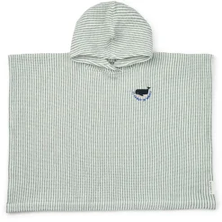 Liewood PACO Stickerei Poncho Y/D stripe Peppermint / Creme de la creme Sale