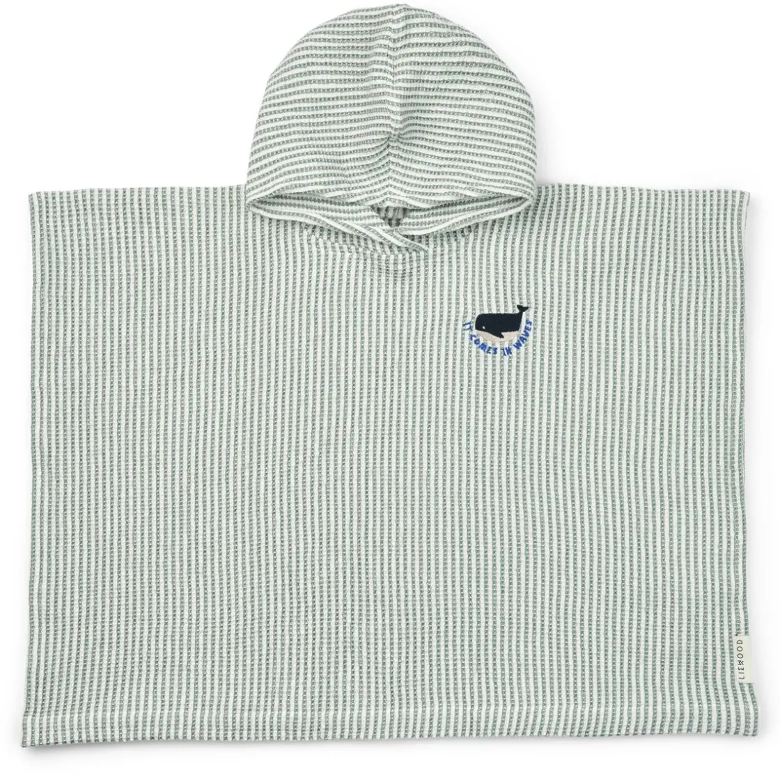 Liewood PACO Stickerei Poncho Y/D stripe Peppermint / Creme de la creme Sale