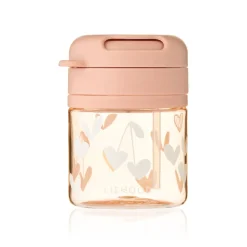 Liewood PAVIA Tritan-Becher mit Strohhalm Sweethearts / Pale tuscany Hot