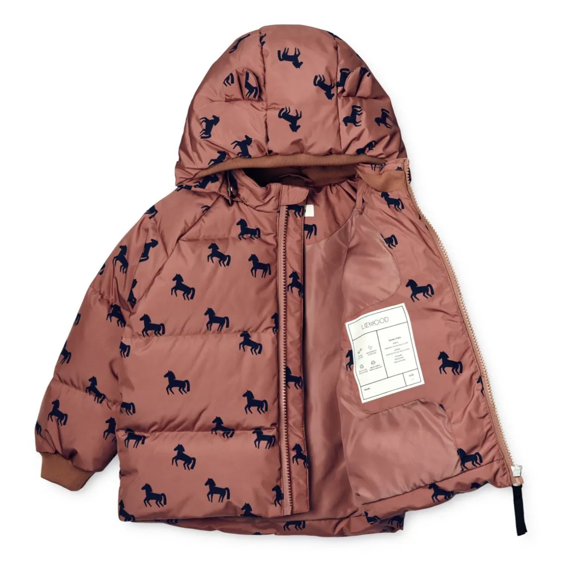 Liewood Polle Daunenjacke Horses / Dark rosetta