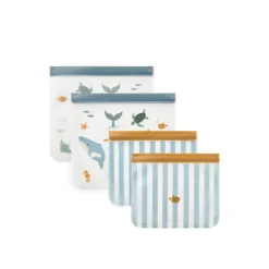 Liewood REBUS Wiederverwendbare Lebensmittelbeutel Sea creature / Sandy Online