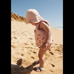 Liewood Senia Sonnenhut Seersucker Y/D stripe Pale tuscany / Creme de la creme