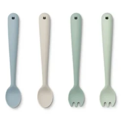 Liewood Shea Esslernset 4er-pack Dusty mint multi mix New