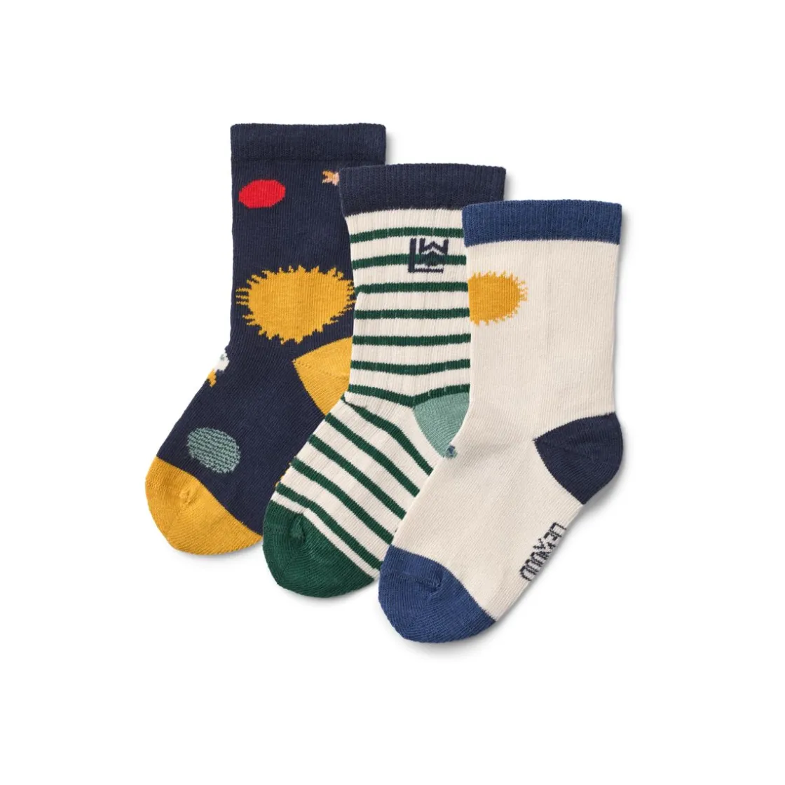 Liewood SILAS Socken 3er-Pack Universe / Classic navy
