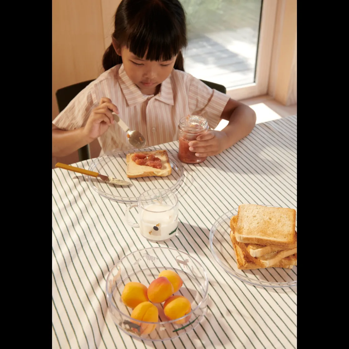 Liewood Siva Bedrucktes Tritan-Geschirrset All together / Sandy Clearance