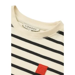 Liewood Sixten Gestreiftes T-Shirt aus Baumwolle Y/D stipes Classic navy / Creme de la creme Discount