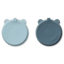 Liewood Stacy Menüteller mit Saugnapf 2er-Pack Sea blue / Whale blue Online