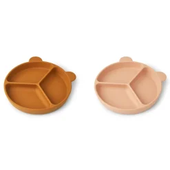 Liewood Stacy Menüteller mit Saugnapf 2er-Pack Mustard / tuscany rose mix Online